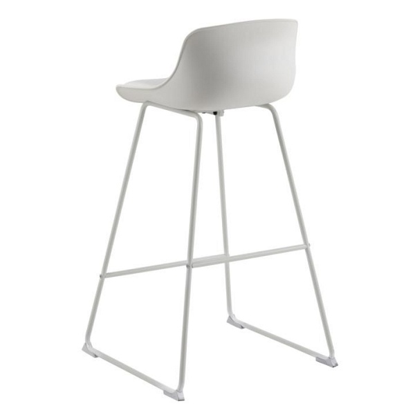 Stołek barowy Tina White PU - ACTONA